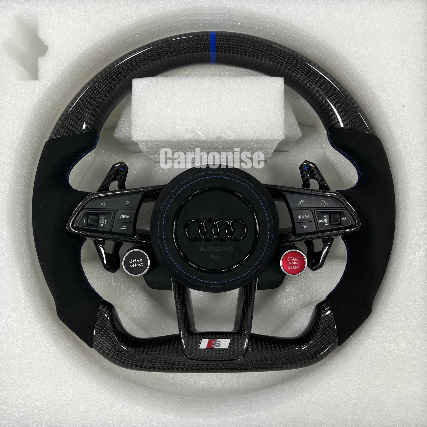 Audi Steering Wheel ( Carbon Fiber+Alcantara) R8 Style #10