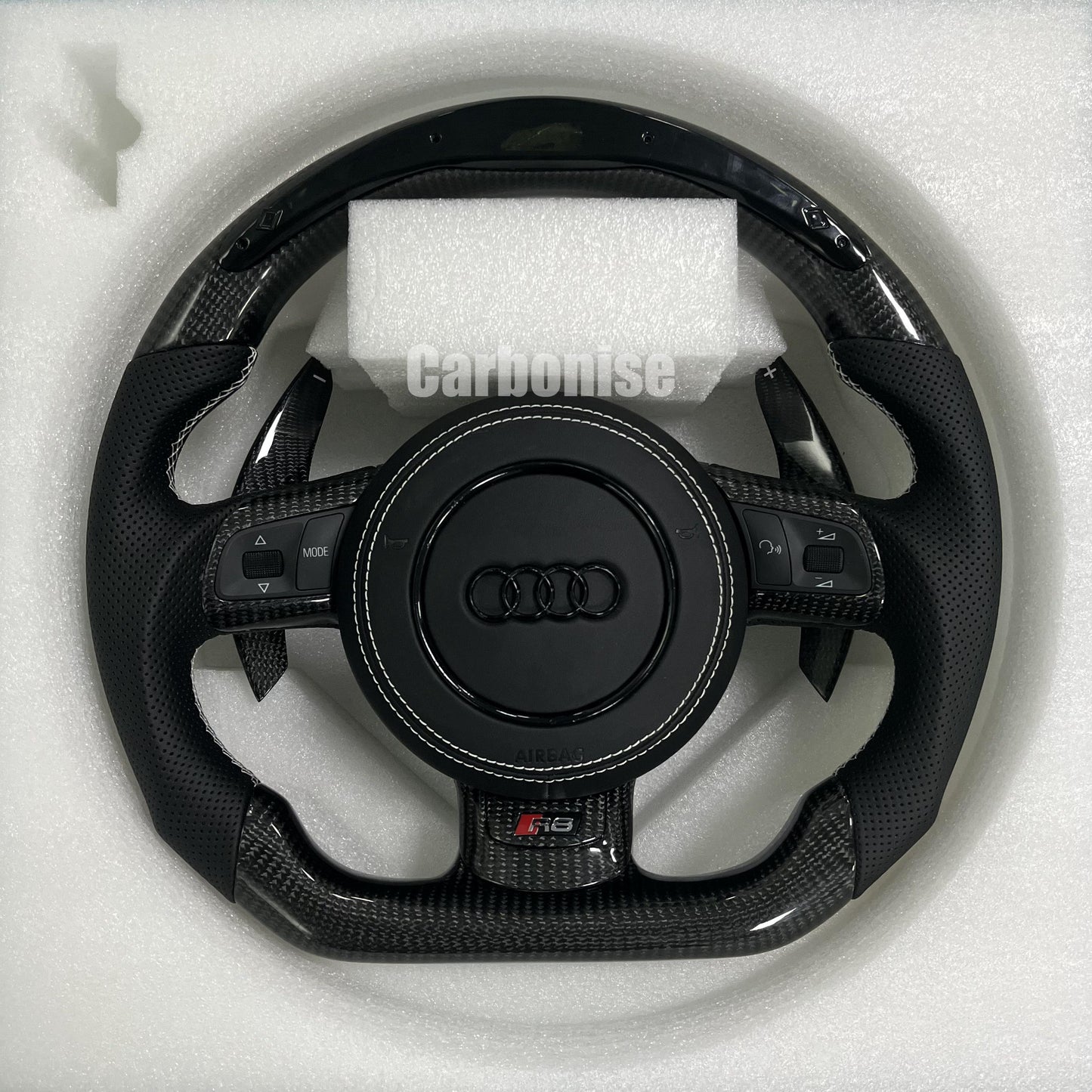 Audi Steering Wheel (Carbon Fiber +Perforated Leather) #04