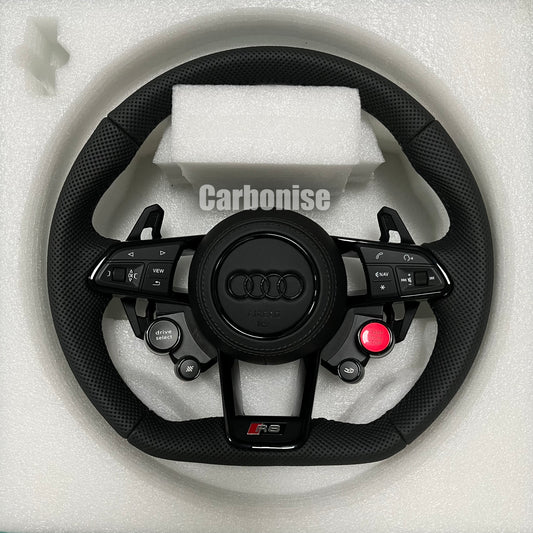 Audi Steering Wheel   (Perforated Leather) R8 Style #01