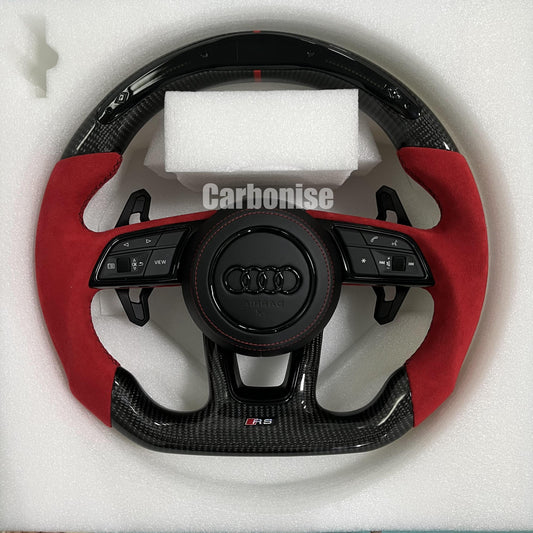 Audi Steering Wheel   (Carbon Fiber +Alcantara) #05