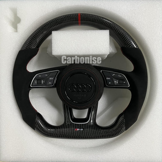 Audi Steering Wheel   (Carbon Fiber +Alcantara) #06