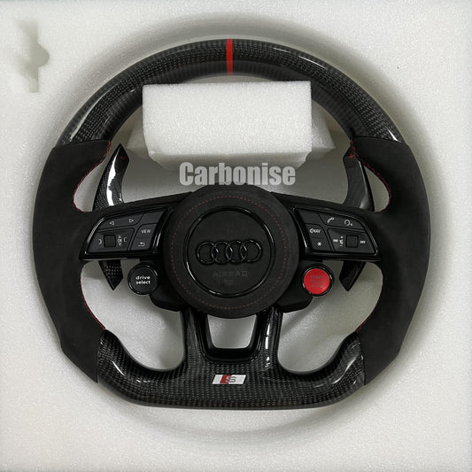 Audi Steering Wheel   (Carbon Fiber +Alcantara) #08