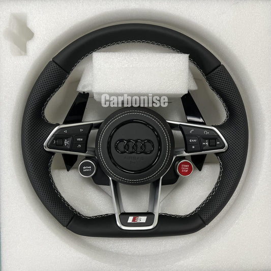 Audi steering wheel   (Leather+Perforated Leather) R8 Style #07