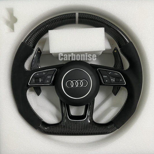 Audi Steering Wheel   (Carbon Fiber +Alcantara) #11