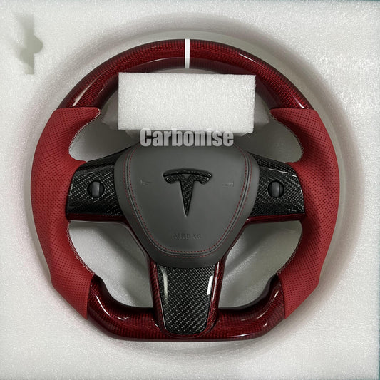 Tesla Carbon Fiber Steering Wheel