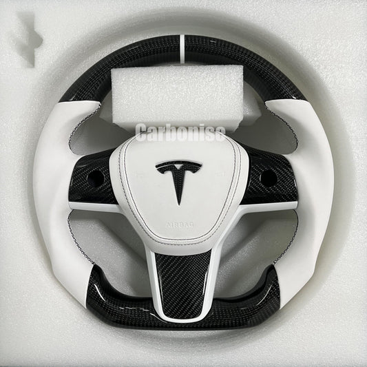 Tesla Carbon Fiber Steering Wheel