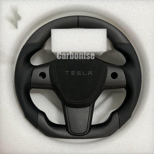 Tesla Carbon Fiber Steering Wheel