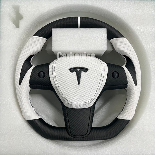 Tesla Carbon Fiber Steering Wheel