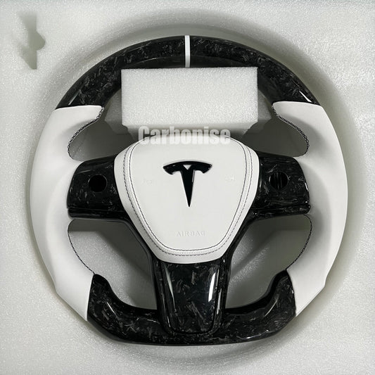 Tesla Carbon Fiber Steering Wheel