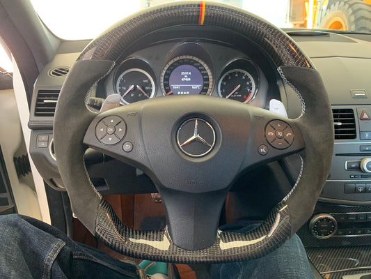 2008-2011 Mercedes-Benz AMG C63 Sedan W204 Custom Carbon Fiber Steering Wheel