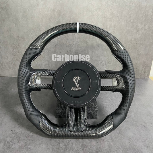 Mustang Carbon Fiber Steering Wheel
