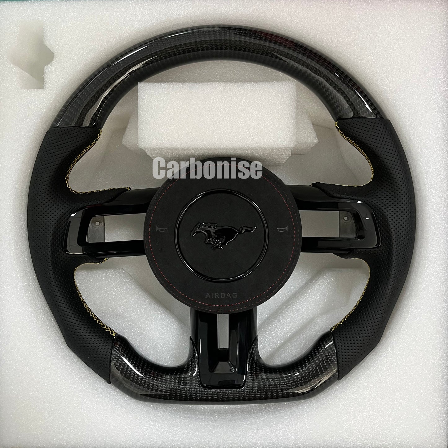 Mustang Carbon Fiber Steering Wheel