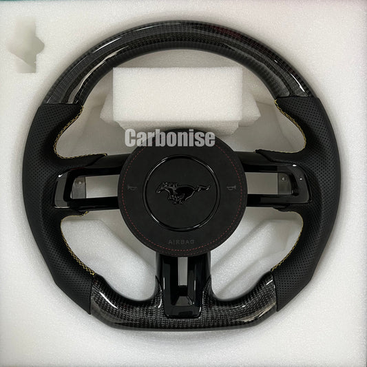 Mustang Carbon Fiber Steering Wheel